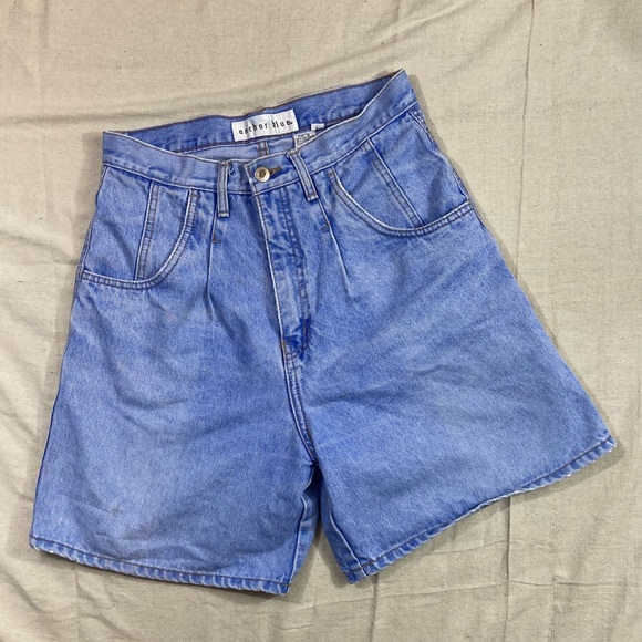 anchor blue Pants - 💐 Vintage Anchor Blue High Waist Jean Shorts | Women’s Size 9